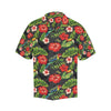 Hibiscus Red With Parrotprint Design LKS303 Men's Hawaiian Shirt