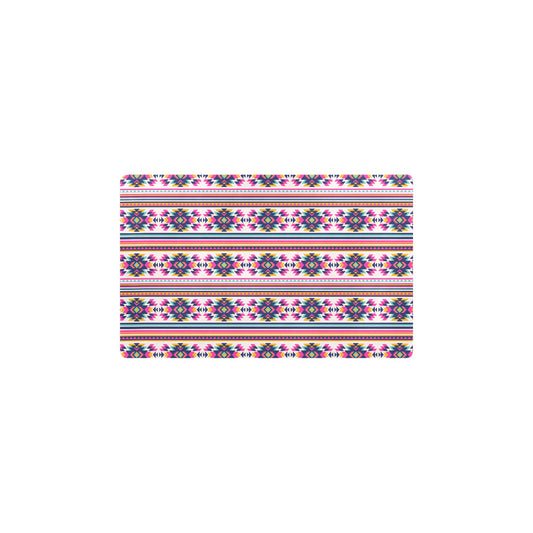 Indian Navajo Neon Themed Design Print Kitchen Mat