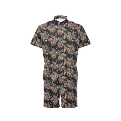 Angel Wings Pattern Print Design 06 Men's Romper