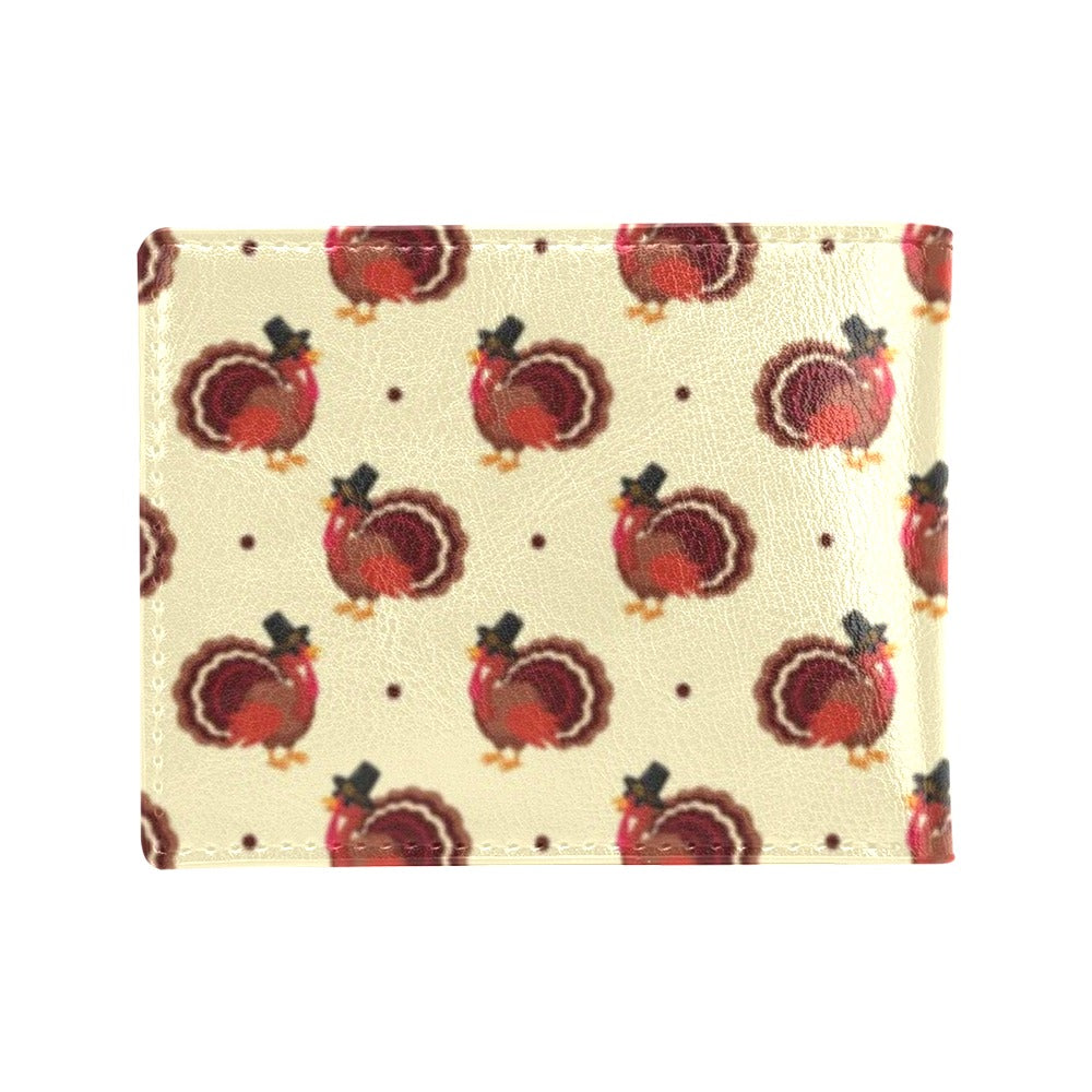 Thanksgiving Print Design LKS3010 Men's ID Card Wallet