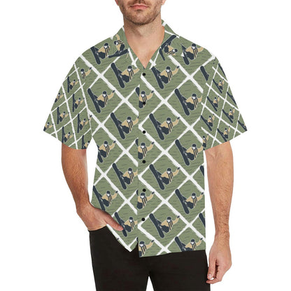 Snowboard Man Print Design LKS302 Men's Hawaiian Shirt