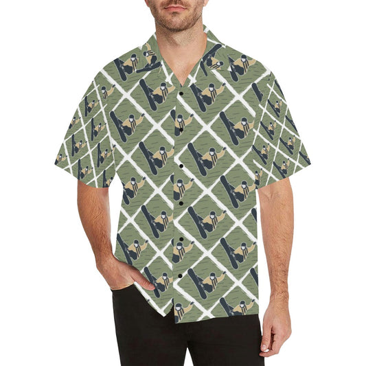 Snowboard Man Print Design LKS302 Men's Hawaiian Shirt