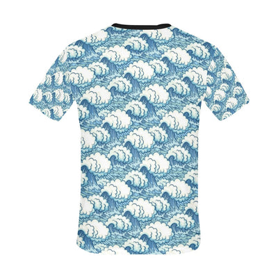 Wave Japan Style Print Design LKS304 Men's All Over Print T-shirt