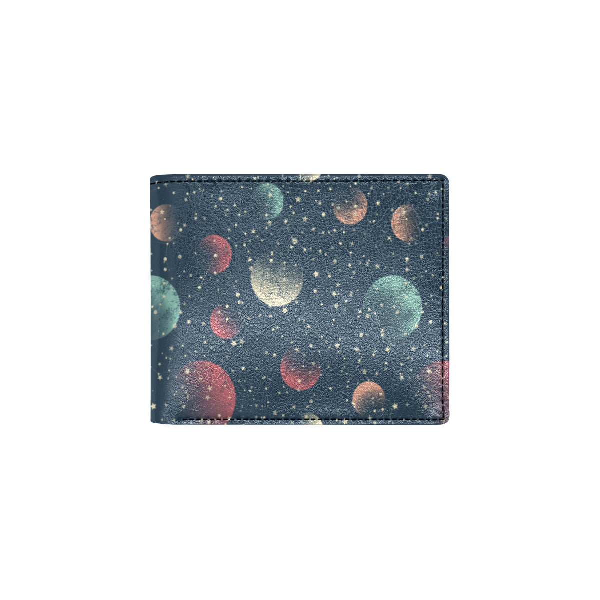 Cosmic Pattern Print Design 04 Men's ID Card Wallet