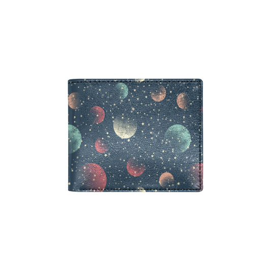 Cosmic Pattern Print Design 04 Men's ID Card Wallet