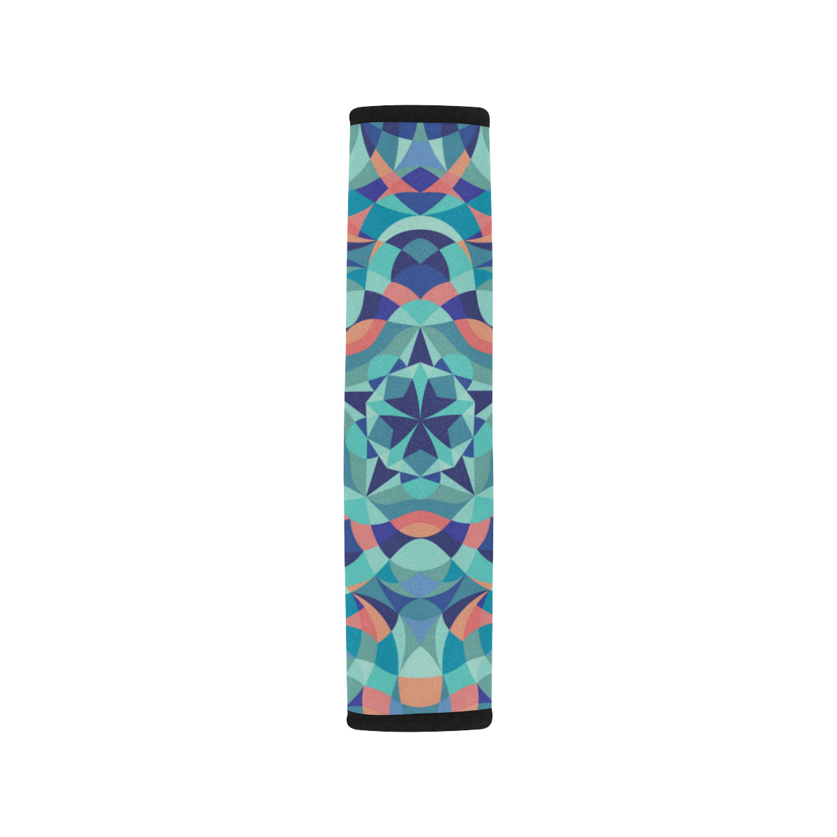 Kaleidoscope Pattern Print Design 03 Car Seat Belt Cover