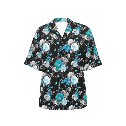 Rose Pattern Print Design A02 Women's Hawaiian Shirt
