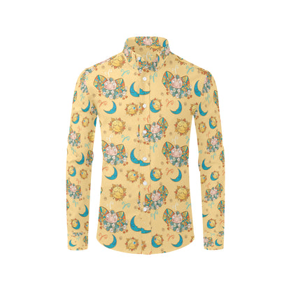 Aries Zodiac Pattern Print Design 03 Men's Long Sleeve Shirt