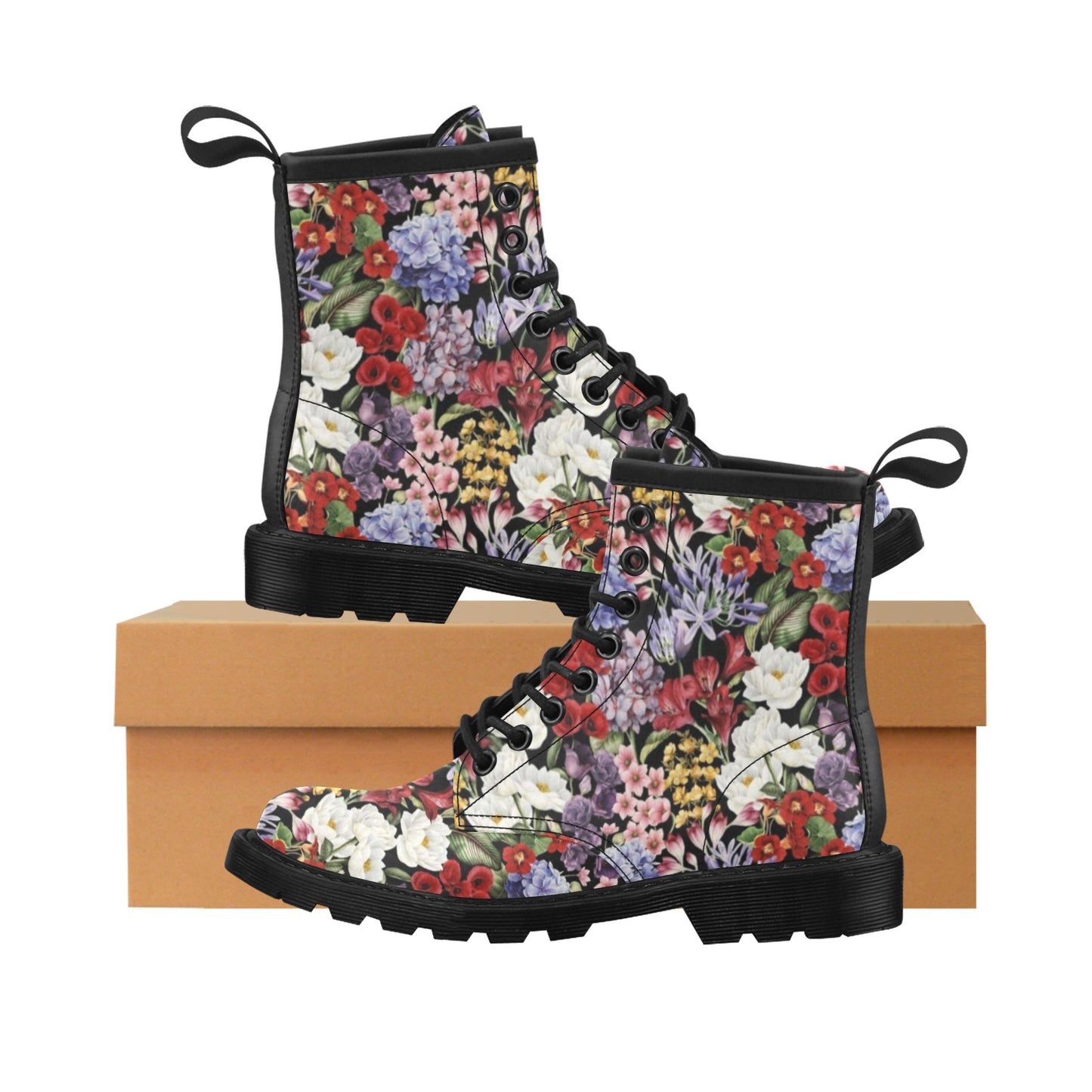 Summer Floral Pattern Print Design SF04 Women's Boots