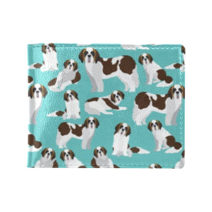 St Bernards Print Design LKS302 Men's ID Card Wallet