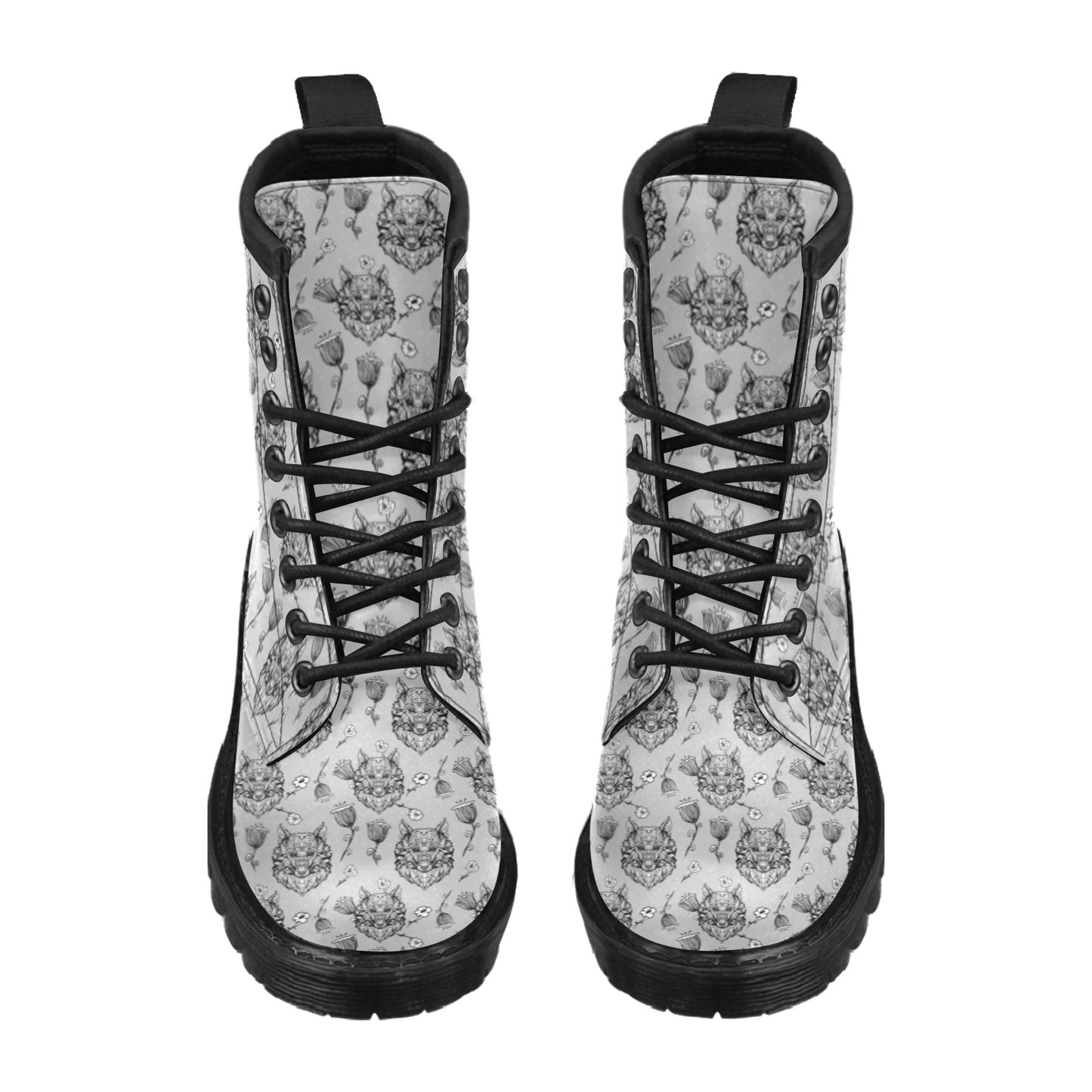Tribal Pattern Print Design LKS306 Women's Boots