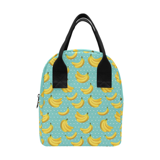 Banana Pattern Print Design BA02 Insulated Lunch Bag