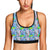 Elephant Art color Print Pattern Sports Bra