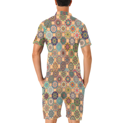 Boho Pattern Print Design 07 Men's Romper