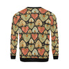 Heart Boho Pattern Print Design HE04 Men Long Sleeve Sweatshirt