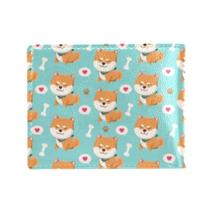 Shiba Inu Print Design LKS3013 Men's ID Card Wallet