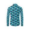 Beach Wave Design Print Men's Long Sleeve Shirt