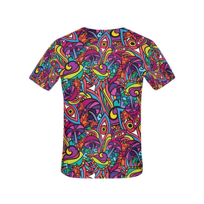 Trippy Print Design LKS302 Women's  T-shirt