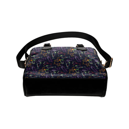 Cocktail Pattern Print Design 04 Shoulder Handbag