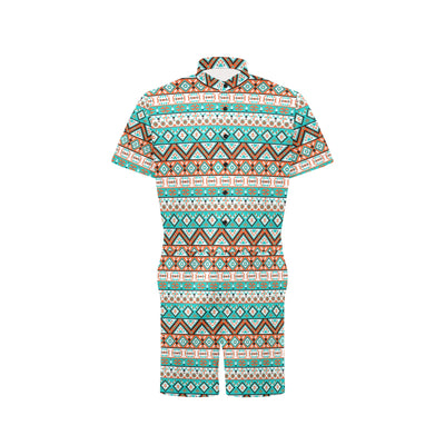 Navajo Style Print Pattern Men's Romper