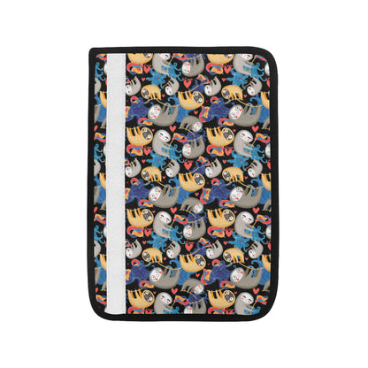 Sloth Cartoon Design Themed Print Car Seat Belt Cover
