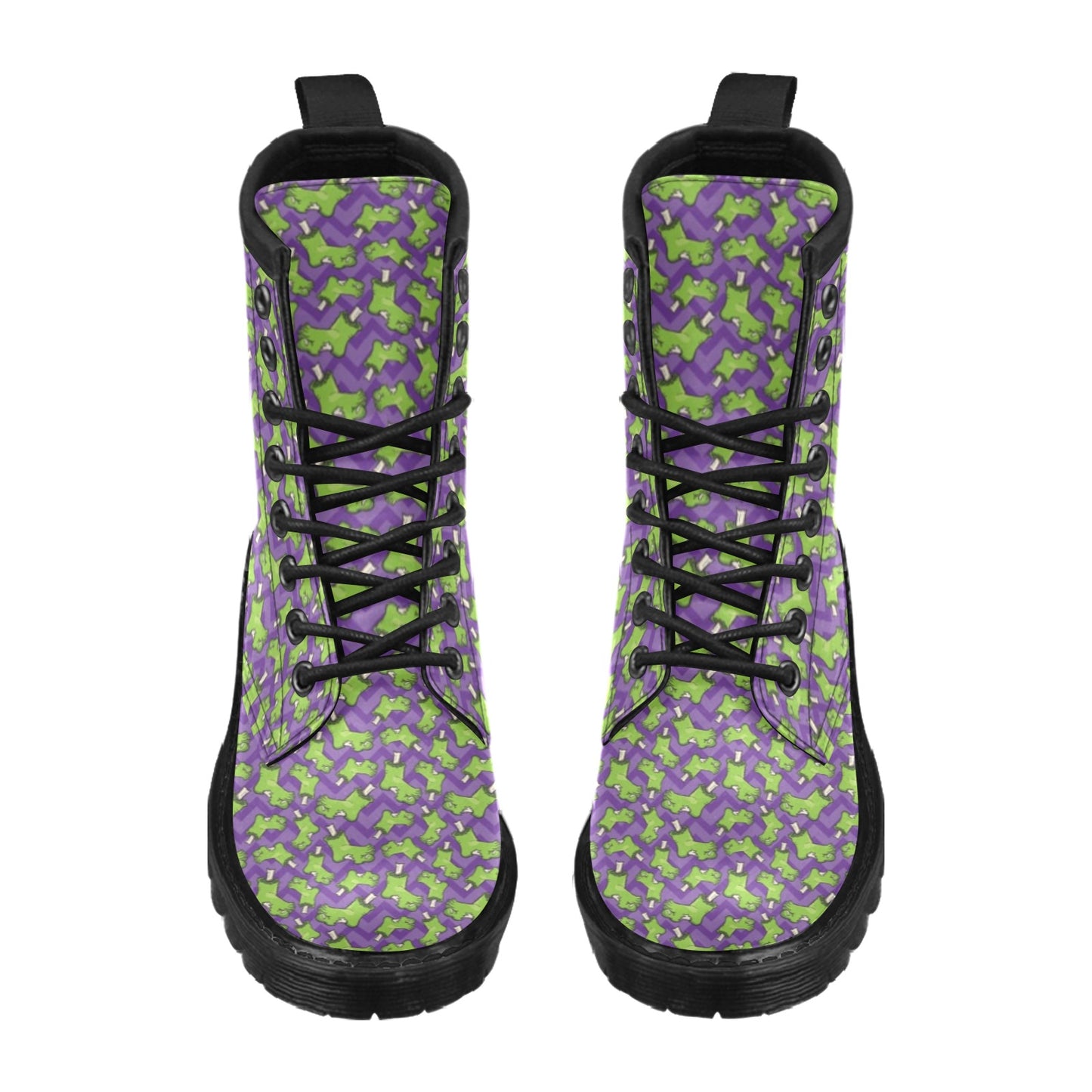 Zombie Foot Design Pattern Print Women's Boots