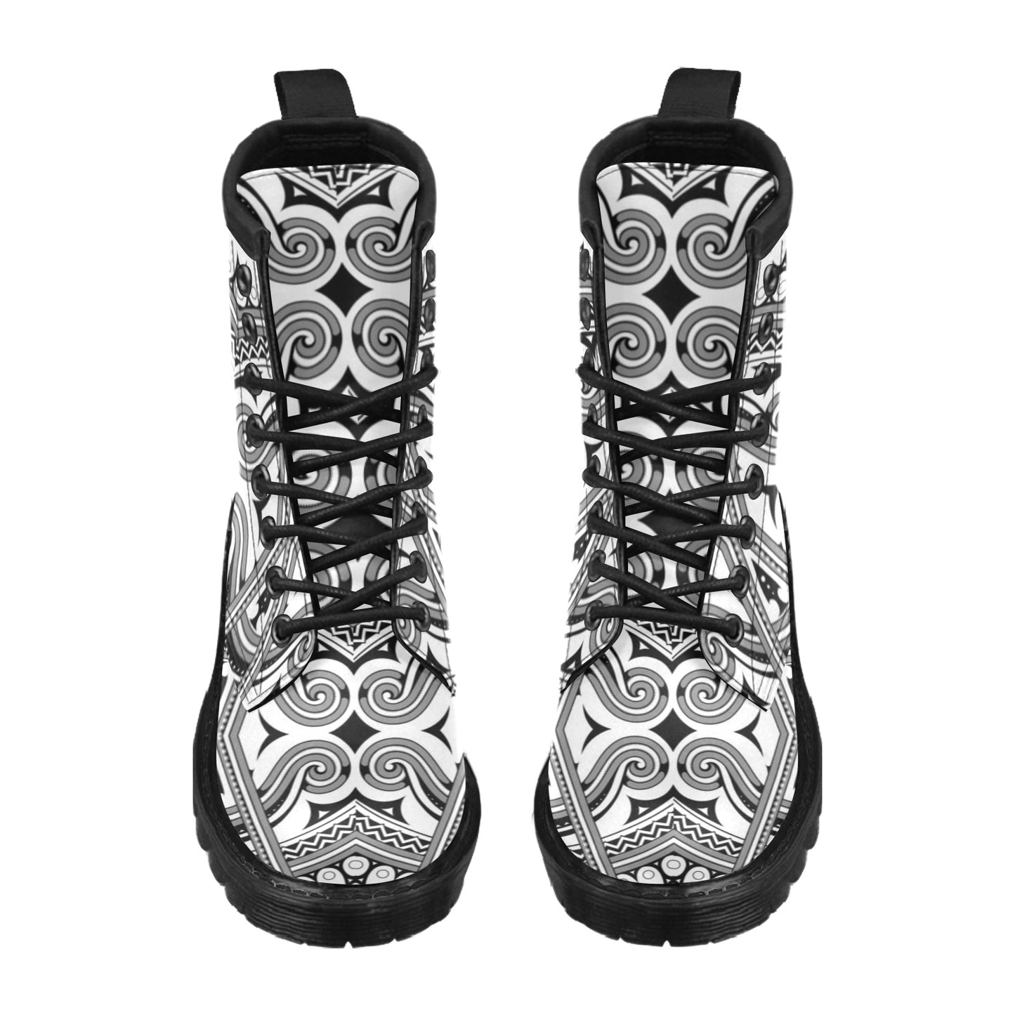 Samoan Pattern Print Design LKS302 Women's Boots