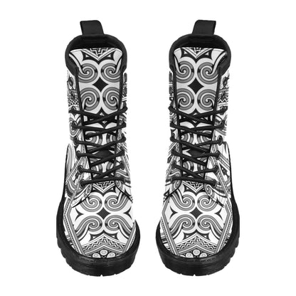 Samoan Pattern Print Design LKS302 Women's Boots