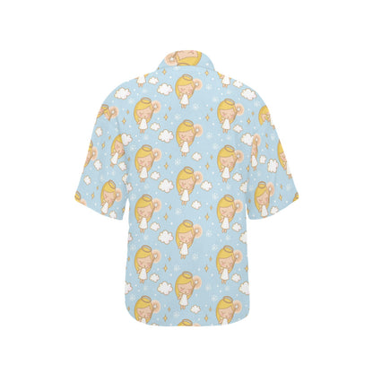 Angel Pattern Print Design 05 Women's Hawaiian Shirt