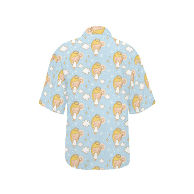 Angel Pattern Print Design 05 Women's Hawaiian Shirt