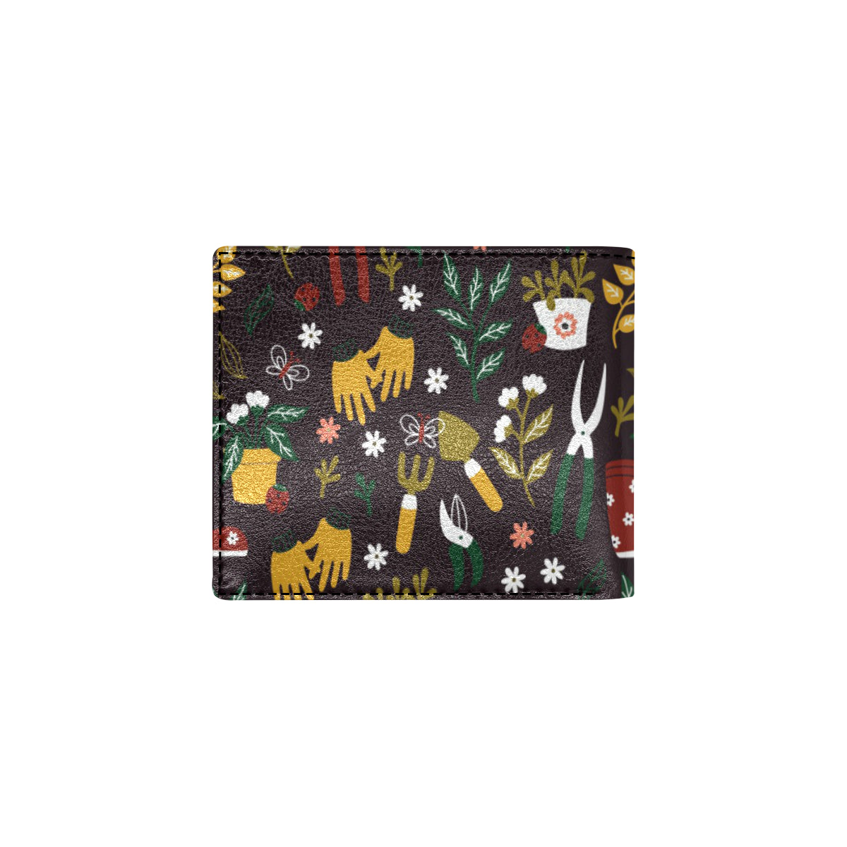 Gardening Pattern Print Design G05 Men's ID Card Wallet