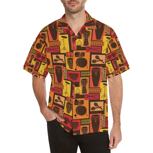 Percussion Pattern Print Design 02 Men's Hawaiian Shirt