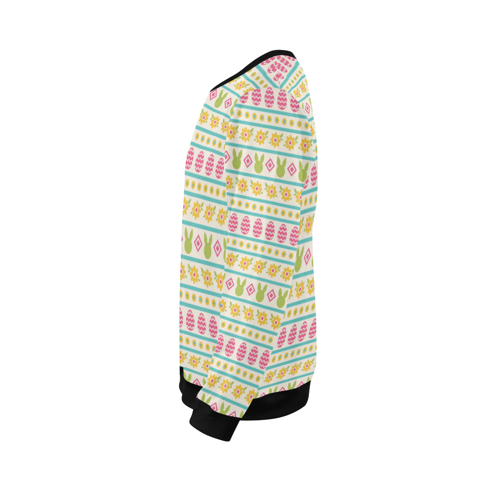 Easter Eggs Pattern Print Design RB016 Men Long Sleeve Sweatshirt