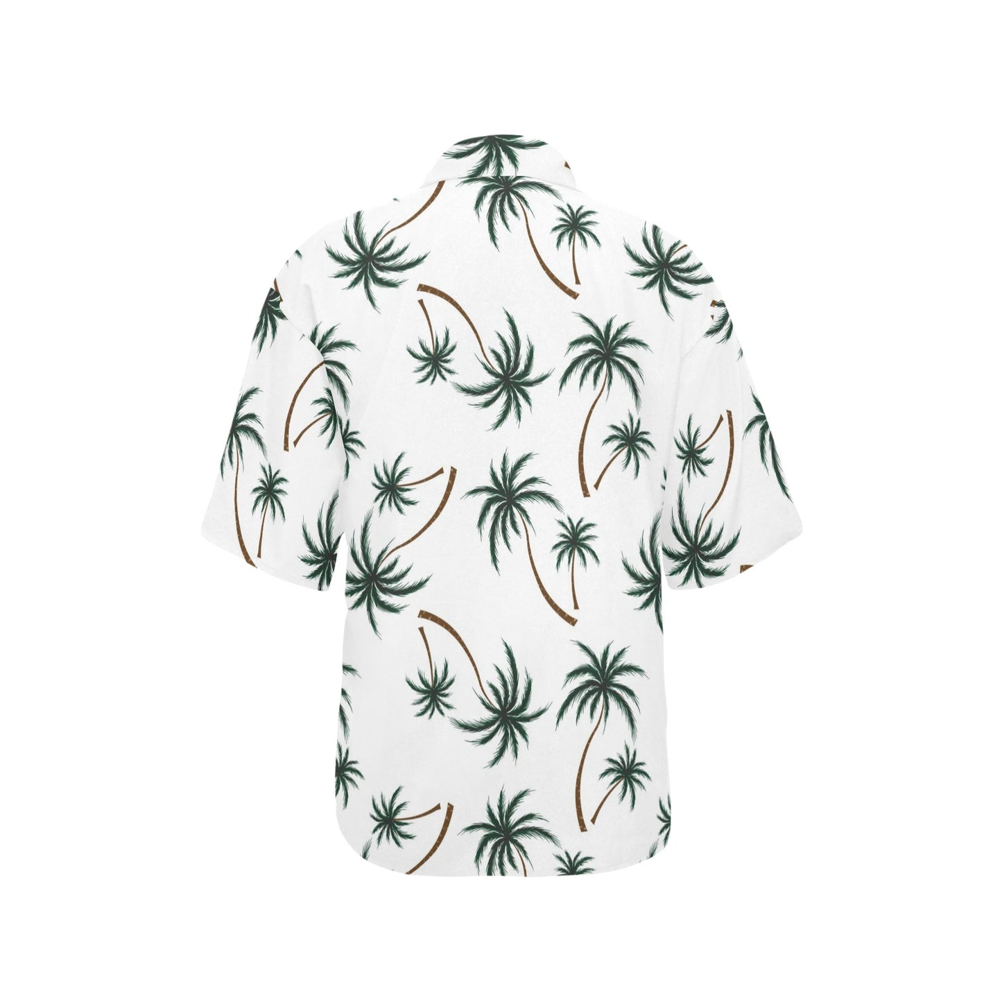 Palm Tree Pattern Print Design PT07 Women's Hawaiian Shirt
