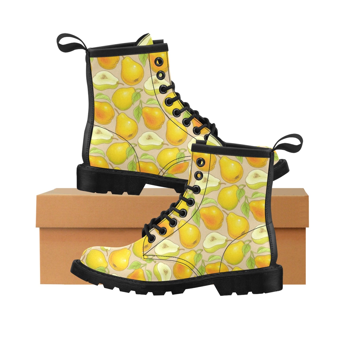 Pear Pattern Print Design PE05 Women's Boots