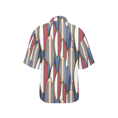 Surf board Pattern Women's Hawaiian Shirt