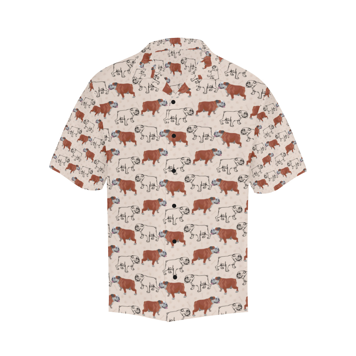 Bulldogs Pattern Print Design 04 Men's Hawaiian Shirt