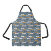 Dachshund Pattern Print Design 012 Apron with Pocket