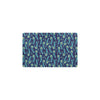 Peacock Feather Blue Design Print Kitchen Mat