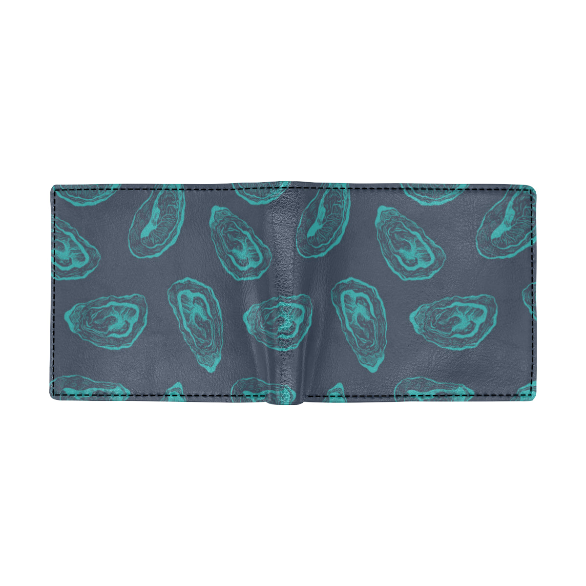 Oyster Pattern Print Design 01 Men's ID Card Wallet