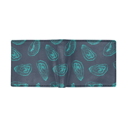 Oyster Pattern Print Design 01 Men's ID Card Wallet