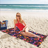 Skull Multicolor Print Design LKS3011 Beach Towel 32" x 71"