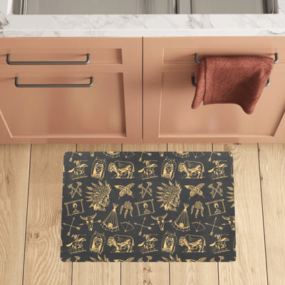 American indian Gold Style Kitchen Mat