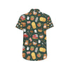 Agricultural Farm Print Design 02 Men's Short Sleeve Button Up Shirt