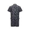 Sun Moon Pattern Men's Romper