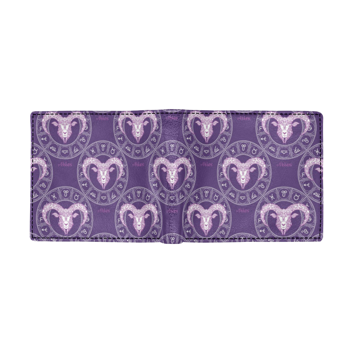 Aries Zodiac Pattern Print Design 02 Men's ID Card Wallet