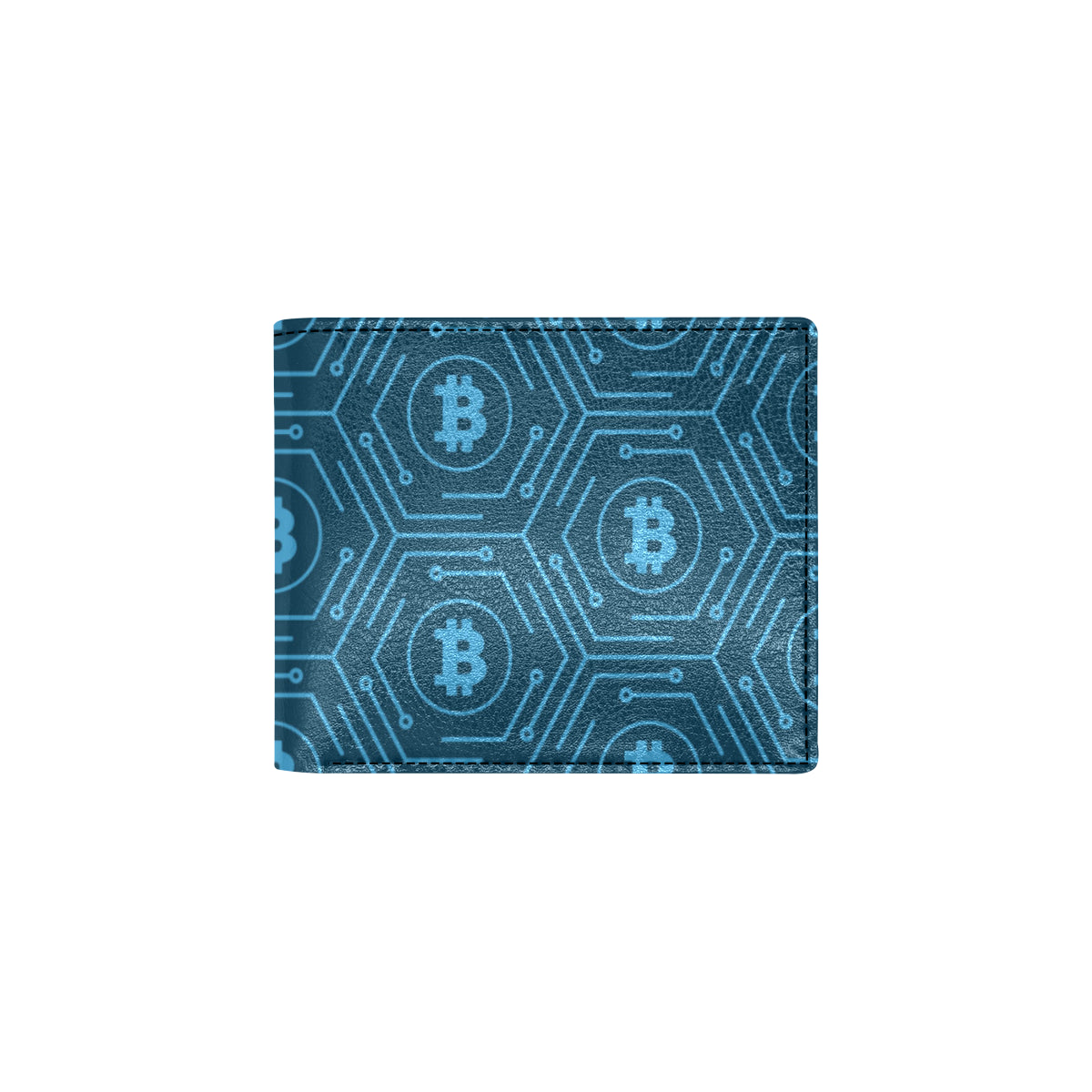 Cryptocurrency Pattern Print Design 04 Men's ID Card Wallet