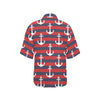 Nautical Pattern Print Design A05 Women's Hawaiian Shirt