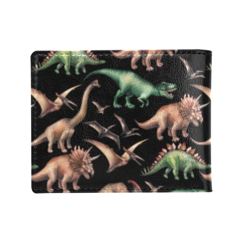 Dinosaur Print Pattern Men's ID Card Wallet