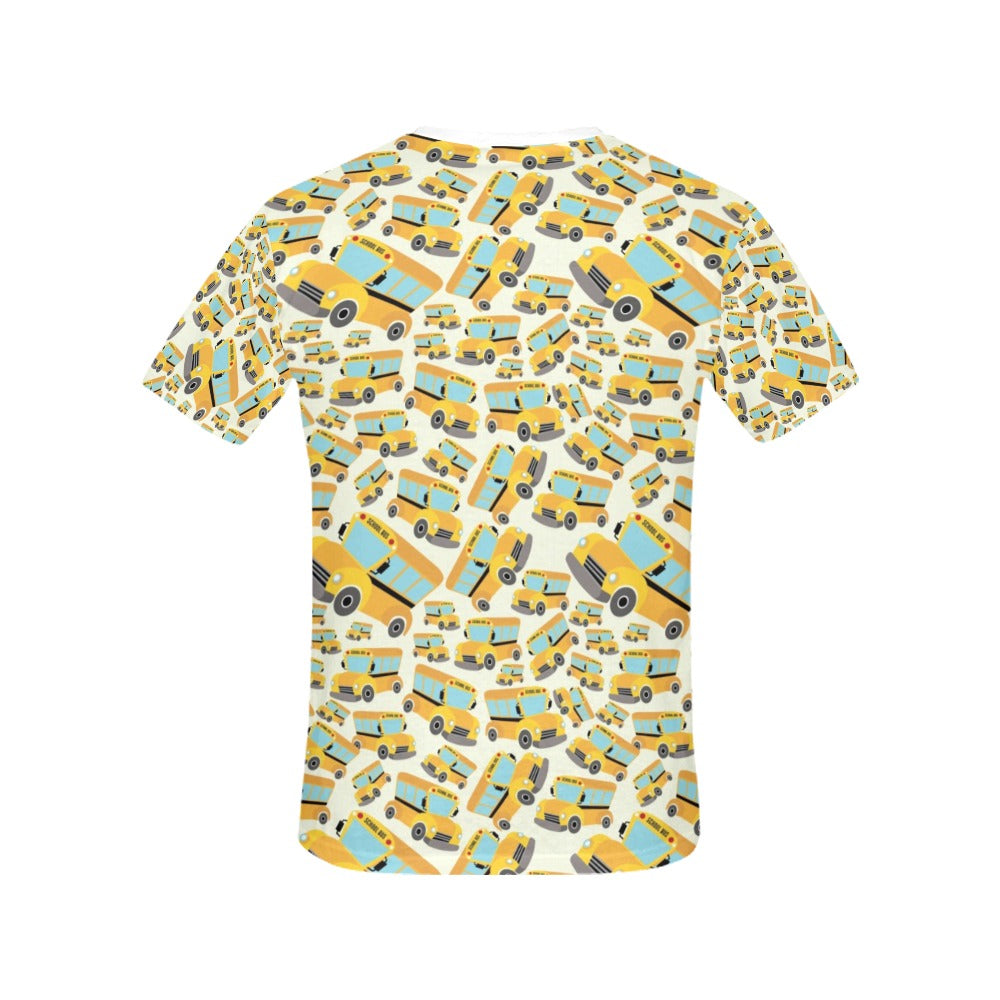 School Bus Print Design LKS301 Women's  T-shirt